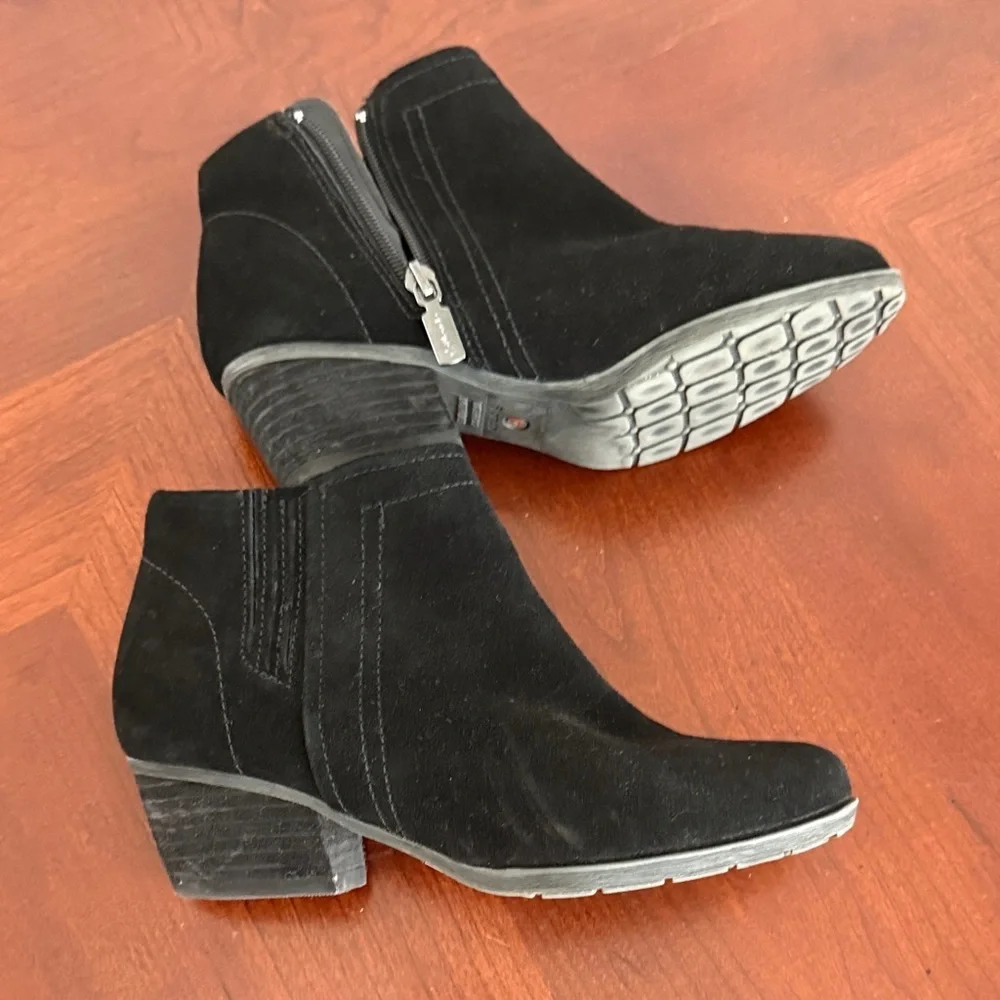 Blondo Black Ankle Booties Sz 6.5 waterproof suede winter valley 2.0
